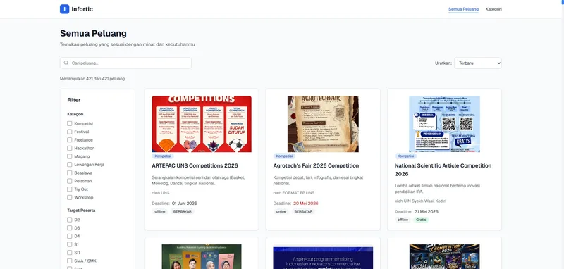 Infortic - AI-Powered Opportunity Platform thumbnail