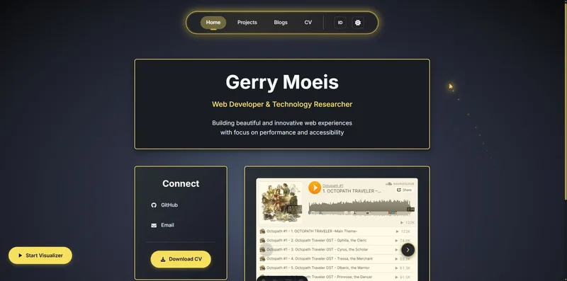 Personal Portfolio Website thumbnail